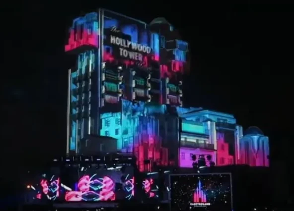 Mapping et VJ Mix VJ DFrank ABlok DJ Electroland Disney