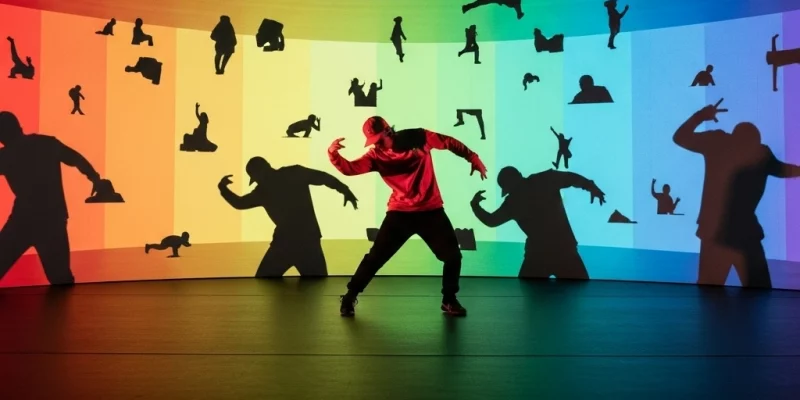 danceur art visuel temps reel